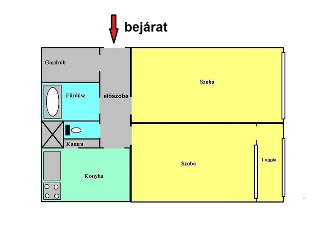 Eladó lakás Budapest XI. kerület, Kelenföld 49 nm