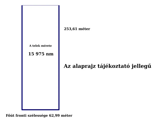 Eladó telek Ócsa 15975 nm