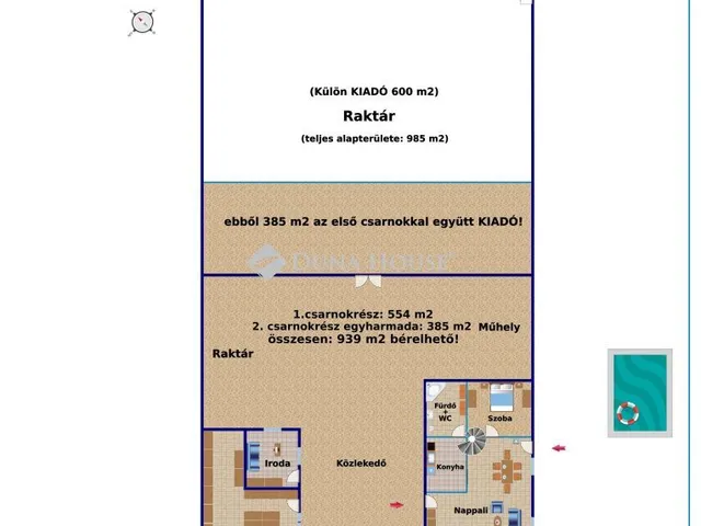 Kiadó kereskedelmi és ipari ingatlan Felsőpakony, 0266 939 nm