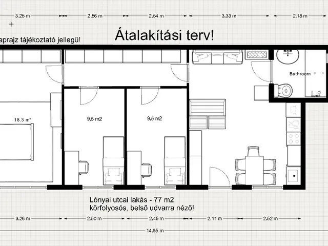 Eladó lakás Budapest IX. kerület, Belső Ferencváros 77 nm
