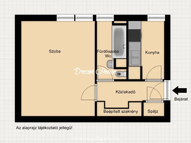 Eladó lakás Nyíregyháza, Érkert 38 nm
