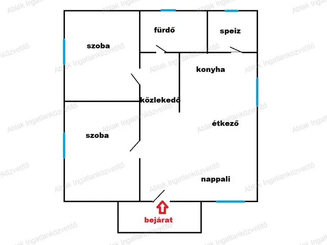 Eladó ház Kecskemét, Rendőrfalu 62 nm