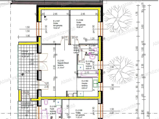 Eladó lakás Kecskemét, Belváros 53 nm