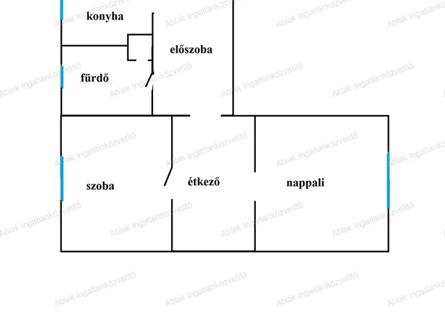 Eladó lakás Kecskemét, Petőfiváros 55 nm