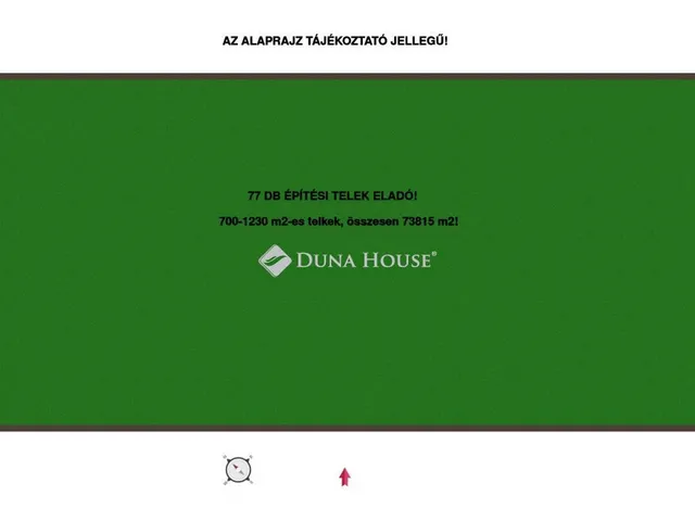 Eladó telek Tápiószentmárton 73815 nm