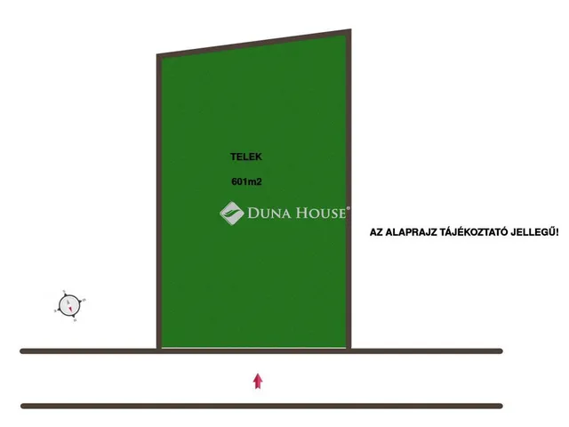Eladó telek Tápióbicske 601 nm
