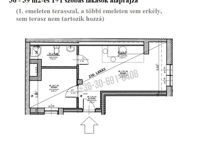 Eladó lakás Budapest IX. kerület, Rehabilitációs terület IX. ker. 36 nm
