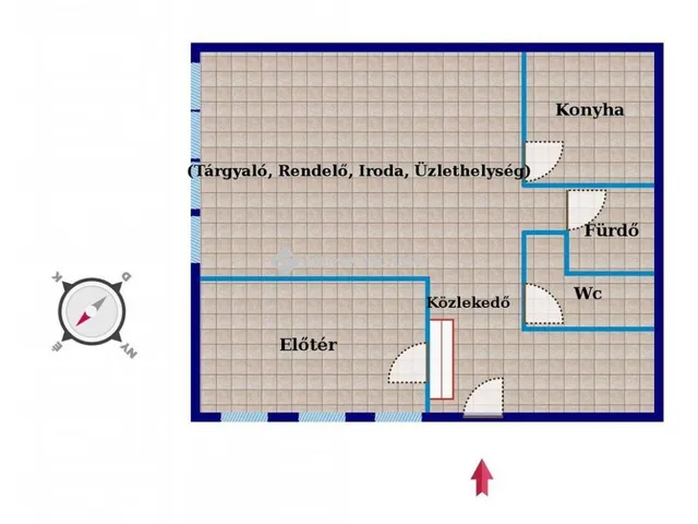 Kiadó kereskedelmi és ipari ingatlan Kecskemét 55 nm