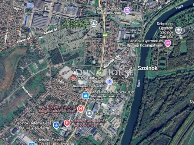 Eladó telek Szolnok, Bányász utca 10186 nm