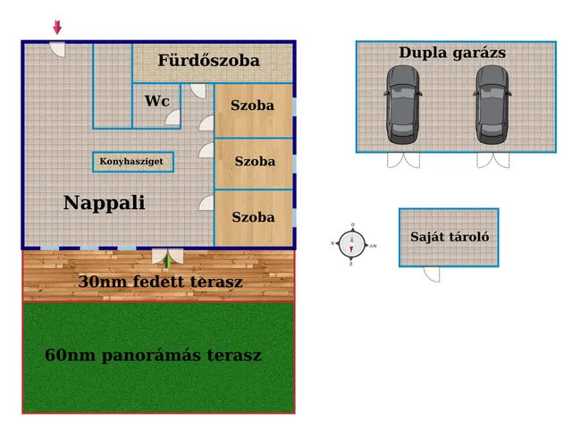 Kiadó lakás Kecskemét 88 nm