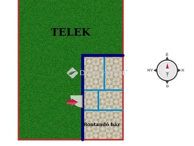 Eladó telek Egyházashetye, Kossuth Lajos utca 1244 nm