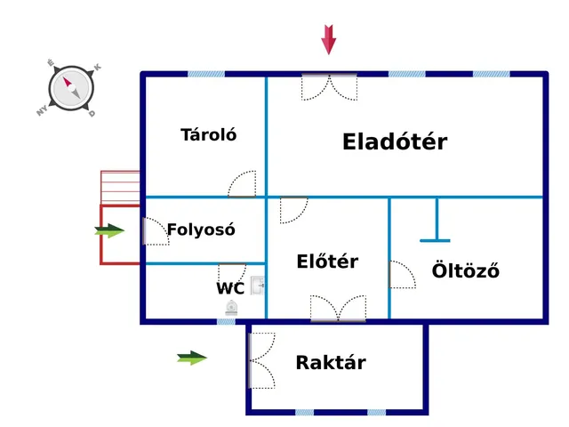 Eladó kereskedelmi és ipari ingatlan Egyházashollós 112 nm