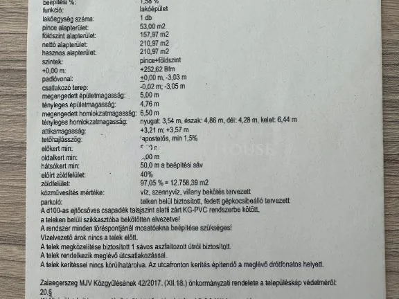 Eladó telek Zalaegerszeg 13145 nm