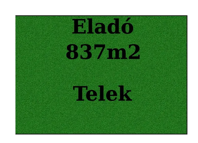 Eladó telek Nyíregyháza 837 nm