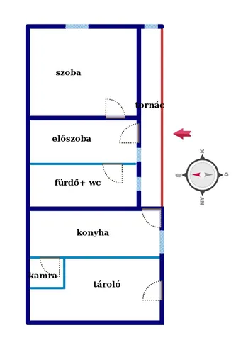 Eladó ház Rakamaz 48 nm