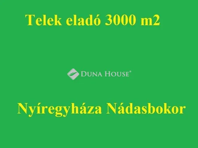 Eladó telek Nyíregyháza 3000 nm