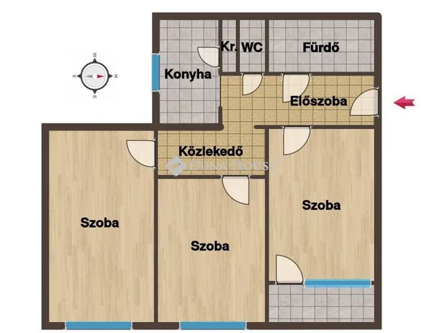 Eladó lakás Budapest III. kerület 68 nm