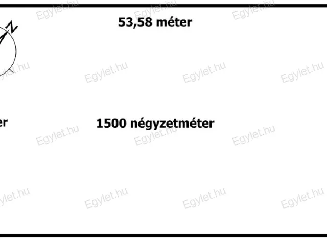 Eladó telek Szada 1500 nm