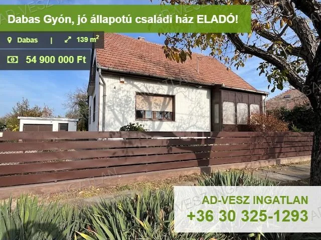 Eladó ház Dabas, Gyón 120 nm