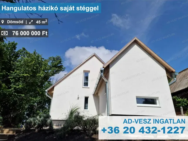 Eladó ház Dömsöd 45 nm