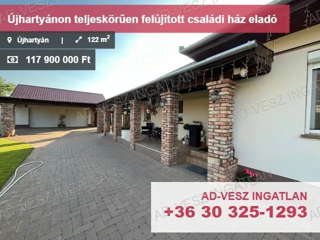 Eladó ház Újhartyán 122 nm