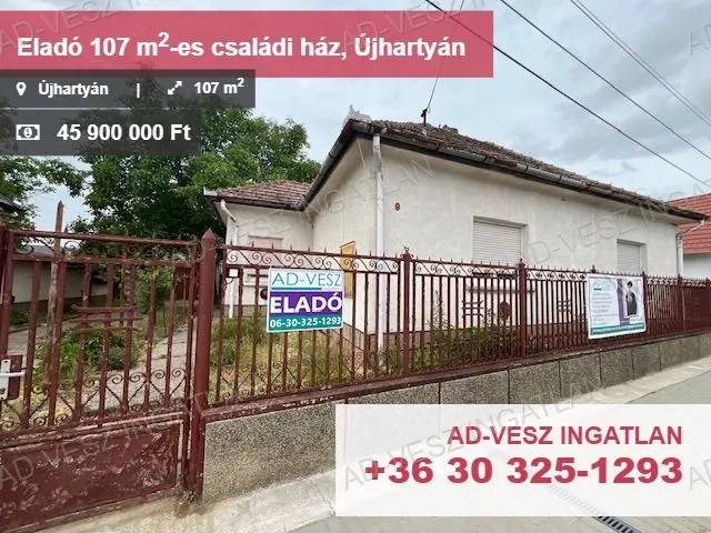 Eladó ház Újhartyán 107 nm