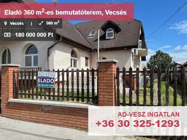 Eladó kereskedelmi és ipari ingatlan Vecsés 360 nm