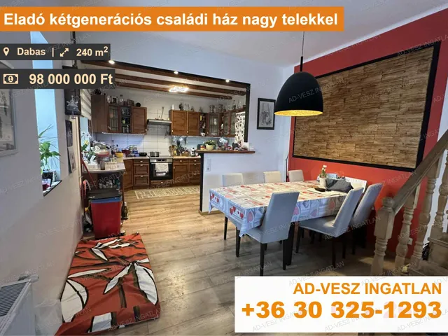 Eladó ház Dabas, Sári 240 nm