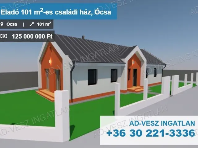 Eladó ház Ócsa 101 nm