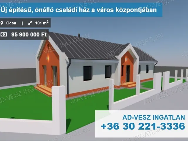 Eladó ház Ócsa 101 nm