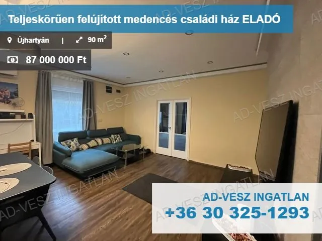 Eladó ház Újhartyán 90 nm