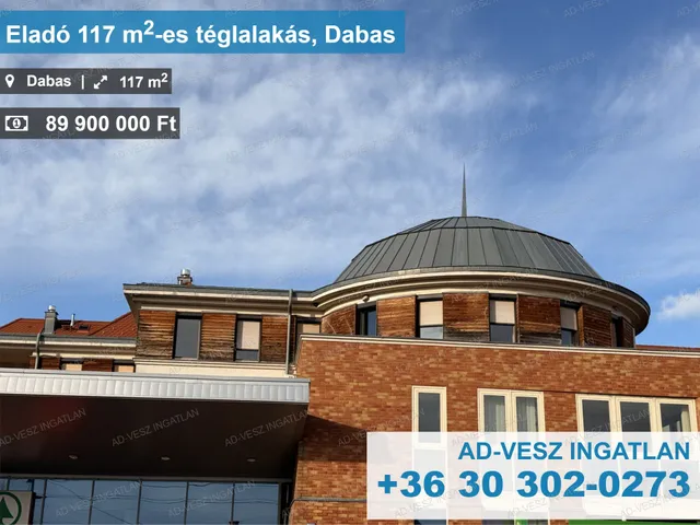 Eladó lakás Dabas 117 nm