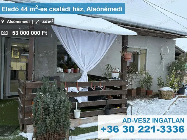 Eladó ház Alsónémedi 44 nm