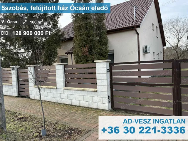Eladó ház Ócsa 168 nm