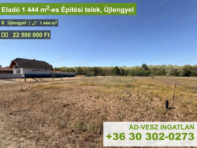 Eladó telek Újlengyel 1444 nm
