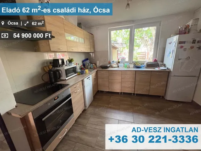 Eladó ház Ócsa 62 nm