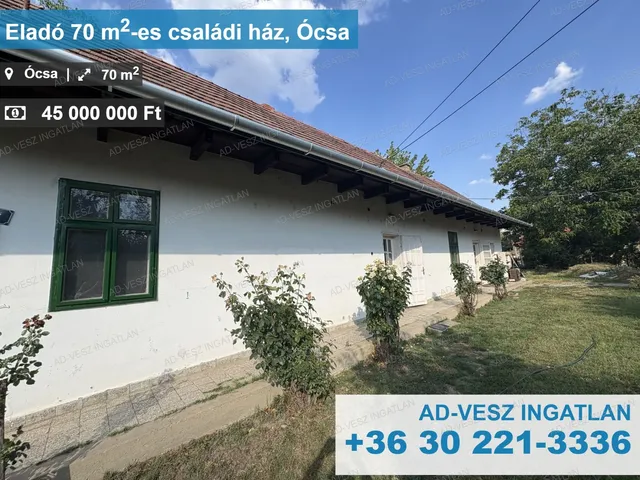 Eladó ház Ócsa 70 nm