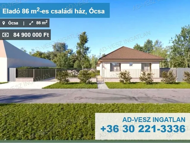 Eladó ház Ócsa, Csűrkert 86 nm