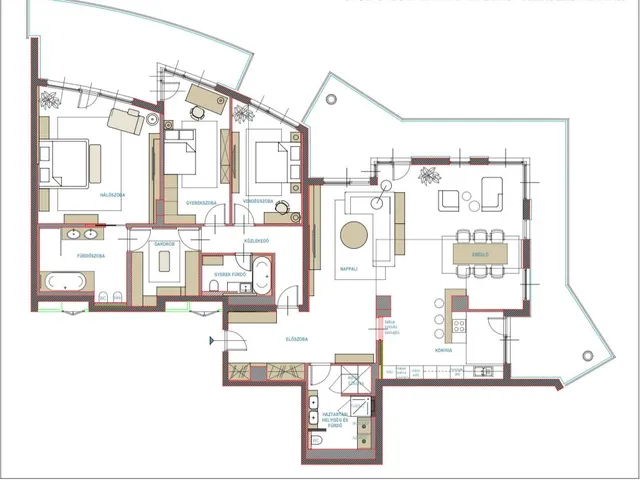 Kiadó lakás Budapest XIII. kerület, Vizafogó 209 nm