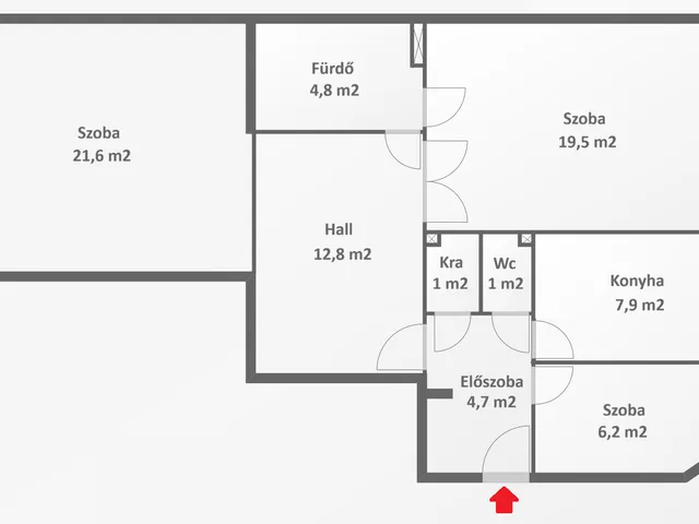 Eladó lakás Budapest V. kerület, Belváros 78 nm