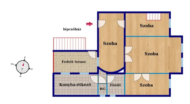 Eladó lakás Vác, Március 15. tér 118 nm