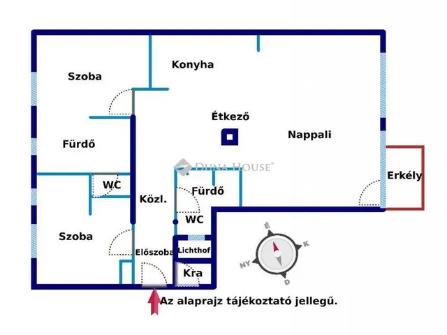 Kiadó lakás Budapest V. kerület 98 nm