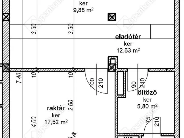 Eladó kereskedelmi és ipari ingatlan Hajdúhadház 48 nm