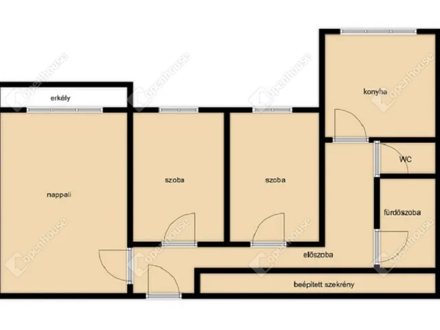 Eladó lakás Debrecen, Tócóskert 54 nm