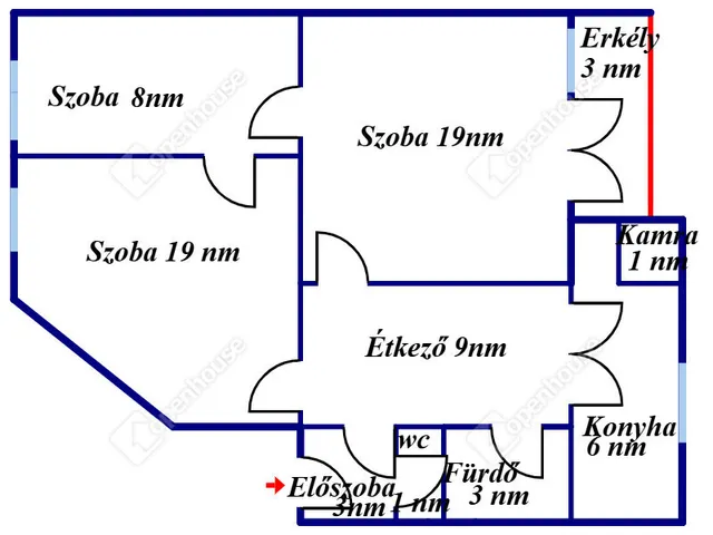 Eladó lakás Debrecen, Tócóvölgy 71 nm