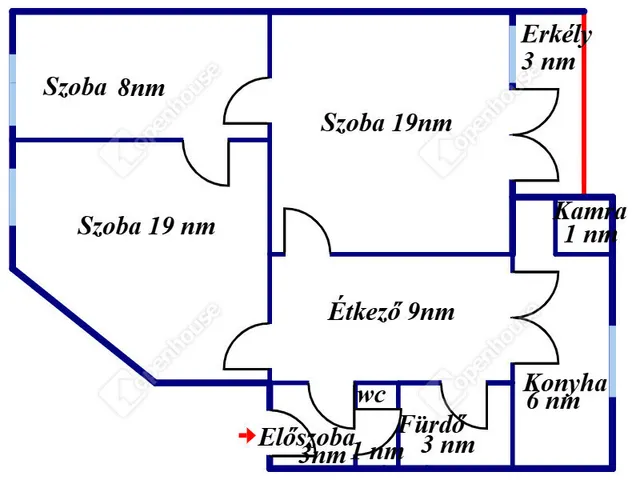 Eladó lakás Debrecen, Tócóvölgy 71 nm