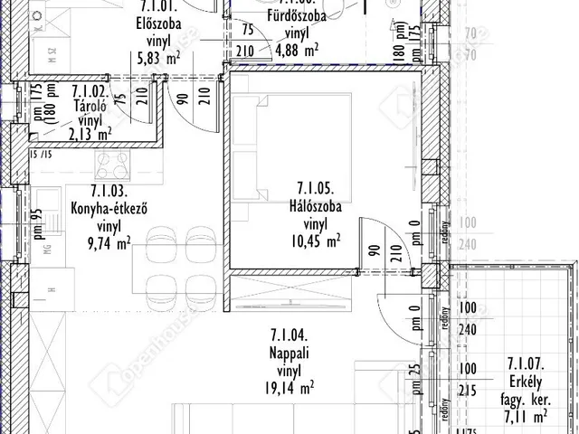 Eladó lakás Debrecen, Nagyerdőalja 52 nm