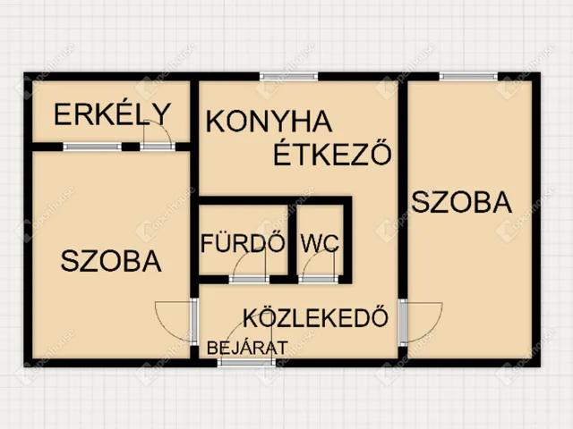 Eladó lakás Komárom 50 nm