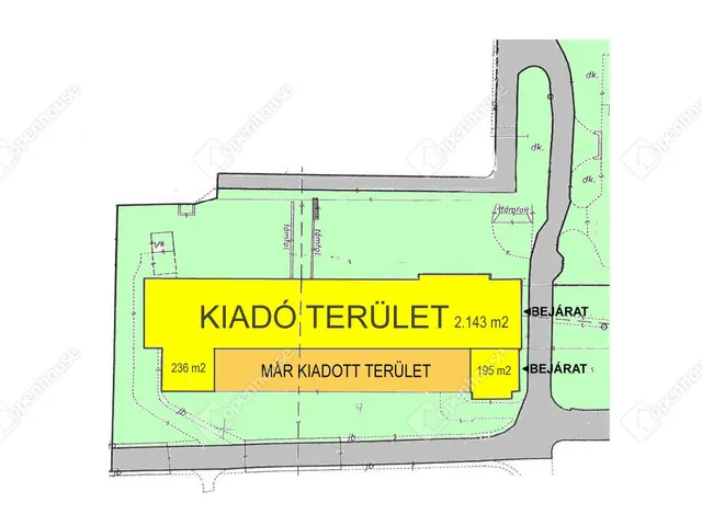 Kiadó kereskedelmi és ipari ingatlan Miskolc, Dél-Kilián 2574 nm