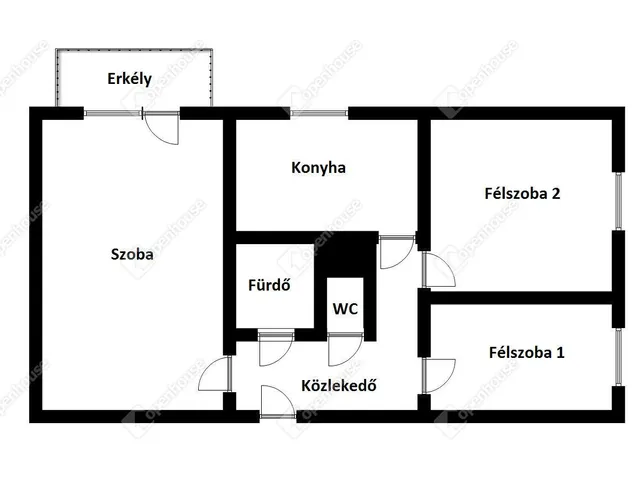 Eladó lakás Miskolc, Belváros 55 nm